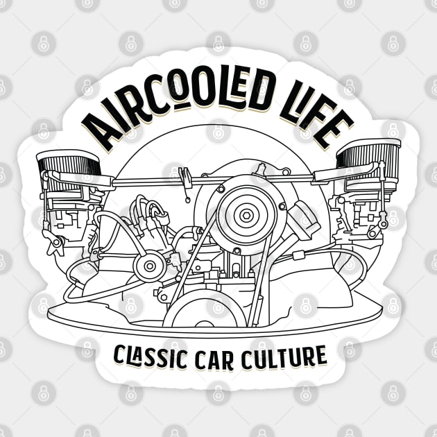 Aircooled Life - Aircooled engine Sticker by Aircooled Life